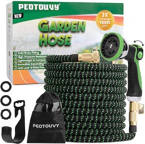 water hose for lawn and dandelions