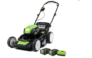 greenworks top cordless electric lawn mower